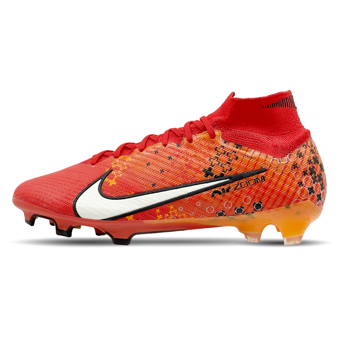 Entdecke den Nike Mercurial Zoom Superfly 9 MDS Elite FG (FD1157-600) auf STUNNINGBOOTS.com. Dieser innovative Fußballschuh bietet dir mit integrierter Zoom Air-Technologie und einer leichten, passgenauen Konstruktion maximale Geschwindigkeit und hervorragende Ballkontrolle auf Naturrasen. Perfekt für dynamische Spieler, die ihre Performance auf ein neues Level heben wollen. Verfügbar in einer auffälligen Farbgebung, die für zusätzliche Sichtbarkeit sorgt.