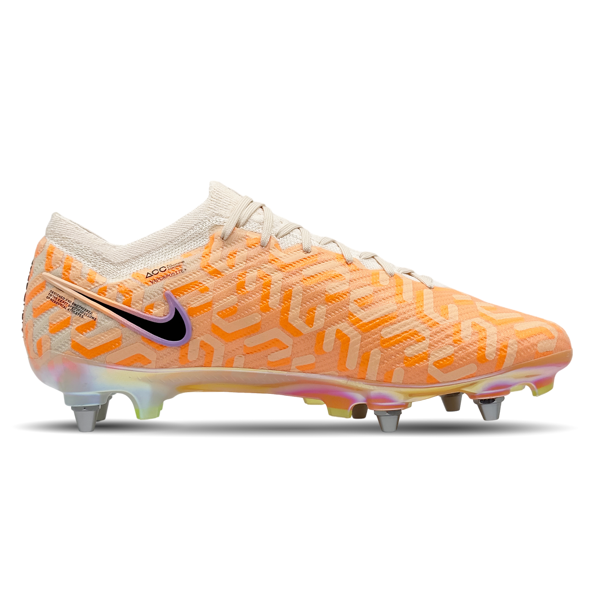 Erlebe Spitzenleistung mit dem Nike Mercurial Zoom Vapor 15 Elite NU SG-Pro (FQ4776-800) erhältlich auf STUNNINGBOOTS.com. Dieser Schuh bietet ultimative Geschwindigkeit und Präzision für anspruchsvolle Spieler auf nassem Boden. Mit innovativer Technologie und hervorragendem Tragekomfort ausgestattet, ist er die ideale Wahl für jeden, der das Spiel dominieren möchte. Bestelle jetzt und hebe dein Spiel auf das nächste Level!