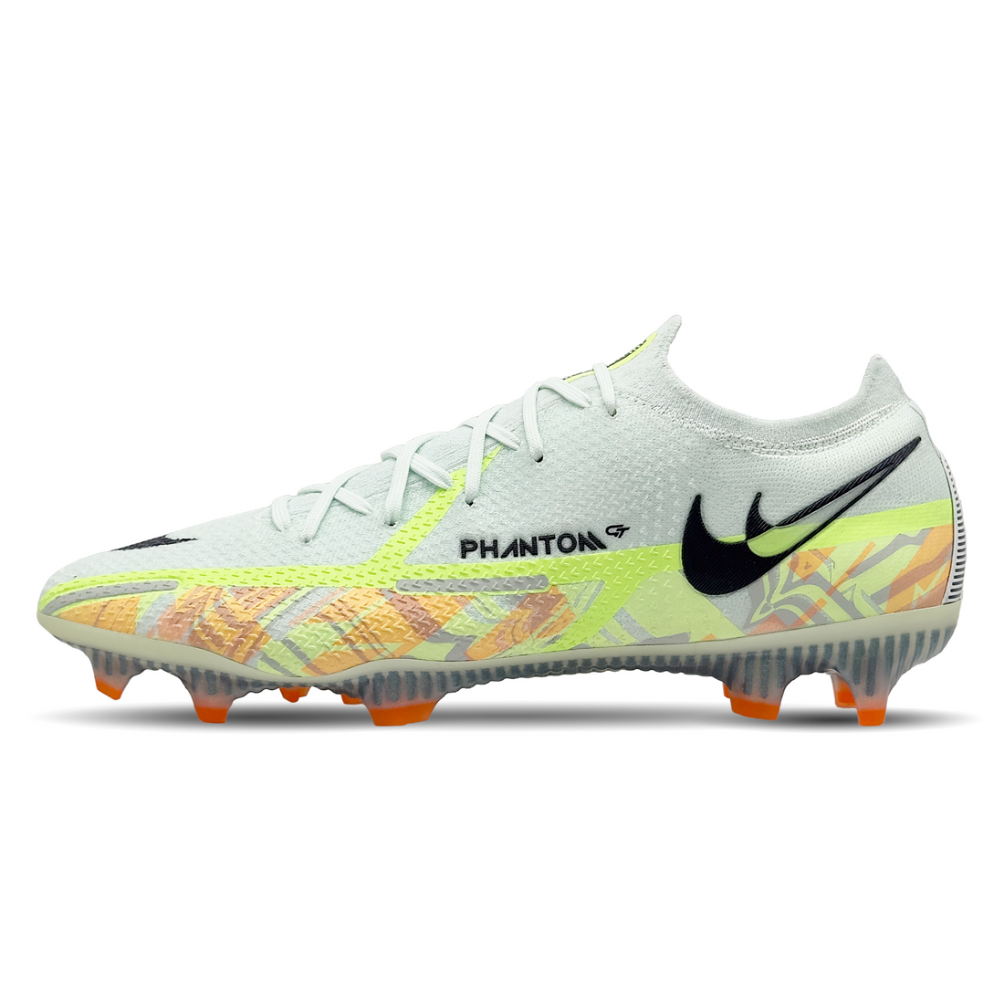 Erlebe ultimative Kontrolle und Präzision auf dem Platz mit den Nike Phantom GT2 Elite FG Fußballschuhen (CZ9890-343). Ihr innovatives Design maximiert die Ballkontrolle, während das Flyknit für eine perfekte Passform und Wendigkeit sorgt. Ideal für Spieler, die ihre Technik perfektionieren und das Spiel dominieren möchten. Verfügbar bei STUNNINGBOOTS.com.