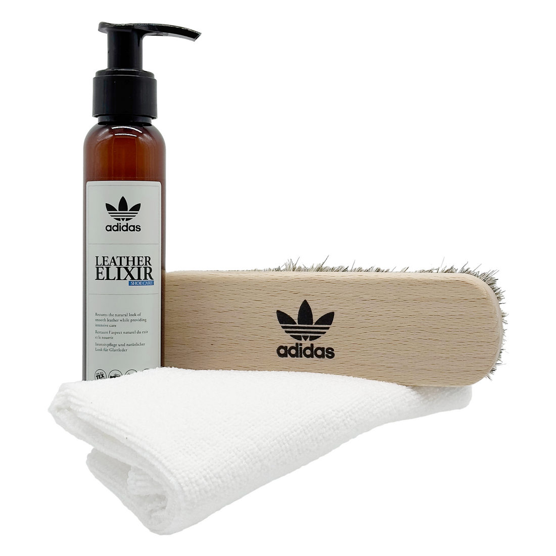 Entdecke das Adidas Leather Elixier Shoe Care [CI4666] auf STUNNINGBOOTS.com. Diese hochwertige Pflege hält deine Lederschuhe in Bestform. Erhalte ihre Schönheit und Qualität mit diesem Elixier, das speziell für Adidas-Schuhe entwickelt wurde. Ideal für Schuhliebhaber, die auf Langlebigkeit und Stil setzen.